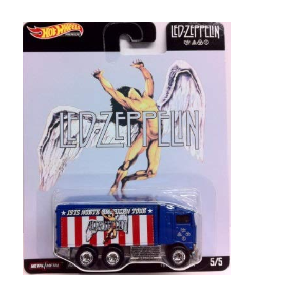 Hot Wheels 2019 Pop Culture 1/64 Led Zeppelin Diecast Cars Set of 5 DLB45-946E