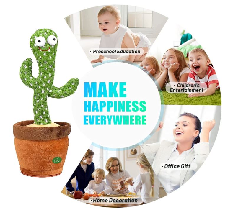 Talking Cactus Toys – Dancing Cactus Toy – Best gift for 1 year old kids